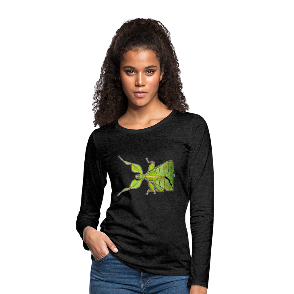 Frauen Longsleeve Phyllium philippinicum female - Anthrazit