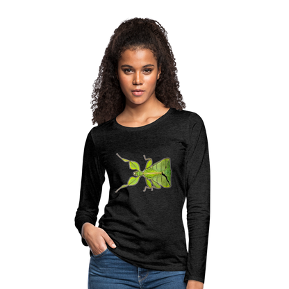 Frauen Longsleeve Phyllium philippinicum female - Anthrazit