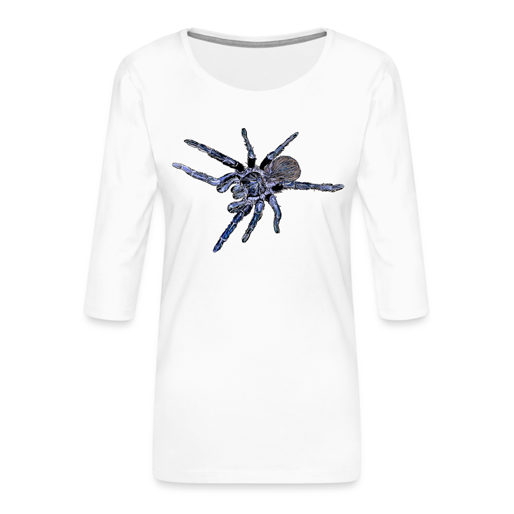 Frauen 3/4-Arm Shirt Pterinopelma sazimai - weiß