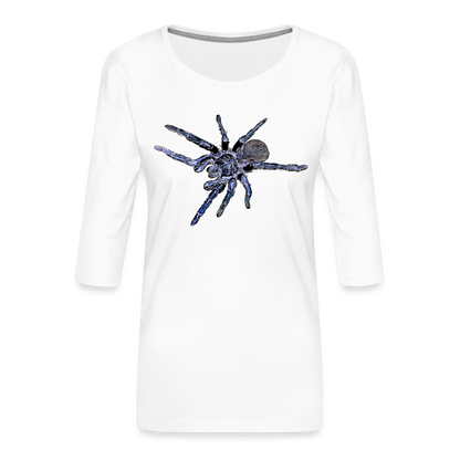 Frauen 3/4-Arm Shirt Pterinopelma sazimai - weiß