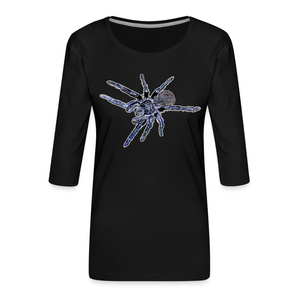 Frauen 3/4-Arm Shirt Pterinopelma sazimai - Schwarz