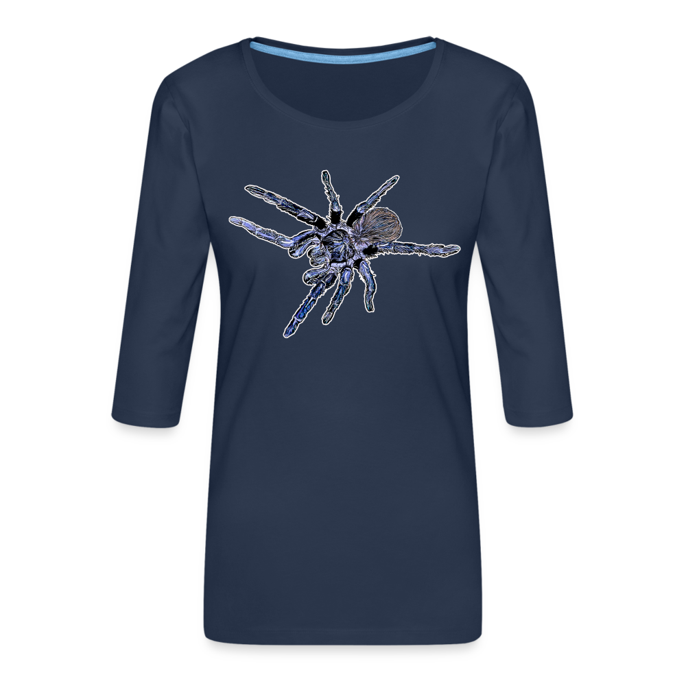 Frauen 3/4-Arm Shirt Pterinopelma sazimai - Navy