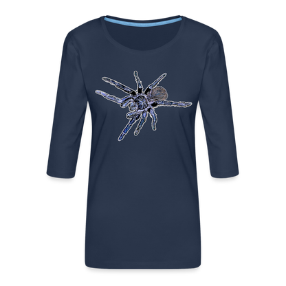 Frauen 3/4-Arm Shirt Pterinopelma sazimai - Navy