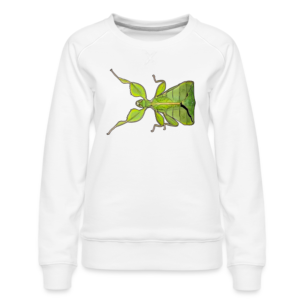 Frauen Pullover Phyllium philippinicum female - weiß