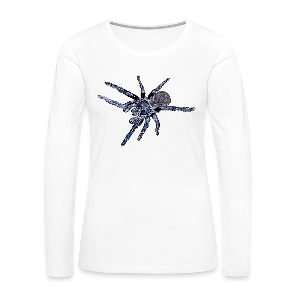 Frauen Longsleeve Pterinopelma sazimai - weiß