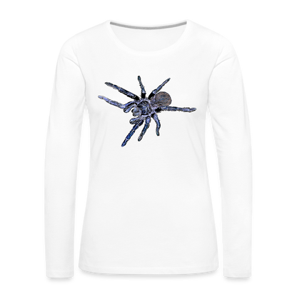 Frauen Longsleeve Pterinopelma sazimai - weiß