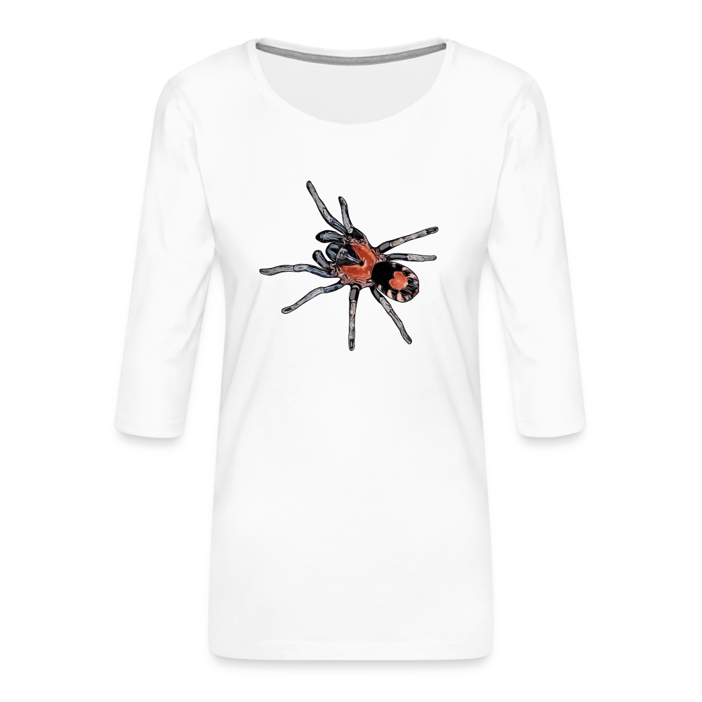 Frauen 3/4-Arm Shirt Cyriocosmus elegans - weiß