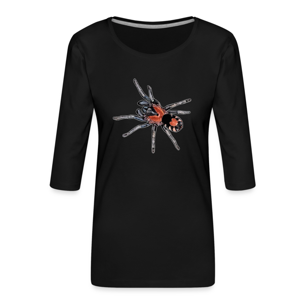 Frauen 3/4-Arm Shirt Cyriocosmus elegans - Schwarz