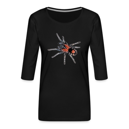 Frauen 3/4-Arm Shirt Cyriocosmus elegans - Schwarz