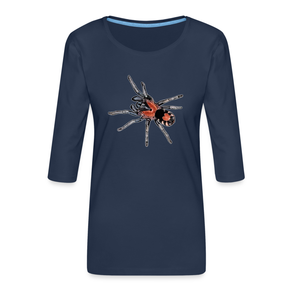 Frauen 3/4-Arm Shirt Cyriocosmus elegans - Navy
