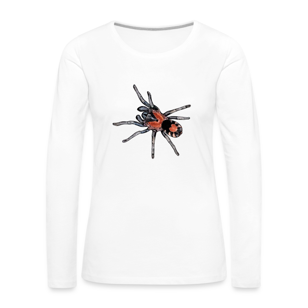 Frauen Longsleeve Cyriocosmus elegans - weiß