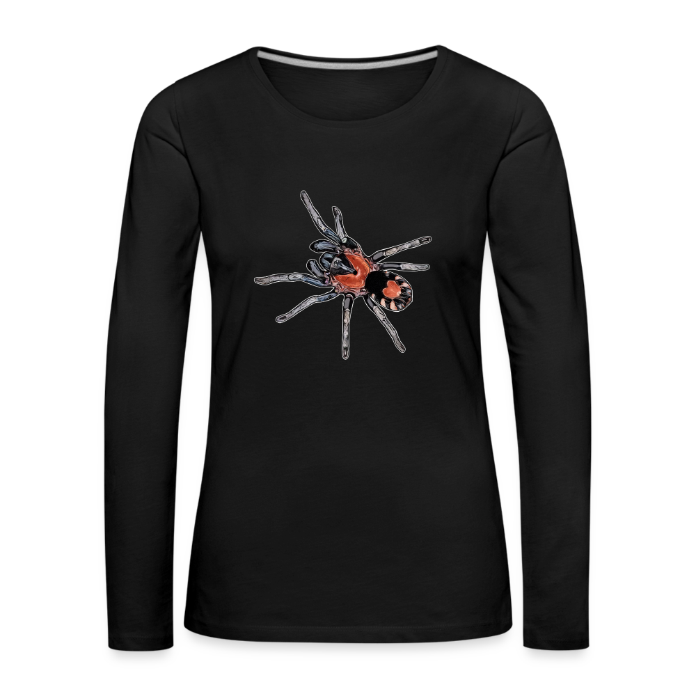 Frauen Longsleeve Cyriocosmus elegans - Schwarz