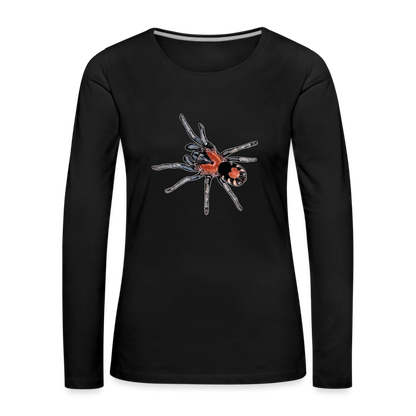Frauen Longsleeve Cyriocosmus elegans - Schwarz