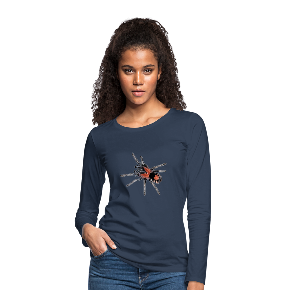 Frauen Longsleeve Cyriocosmus elegans - Navy