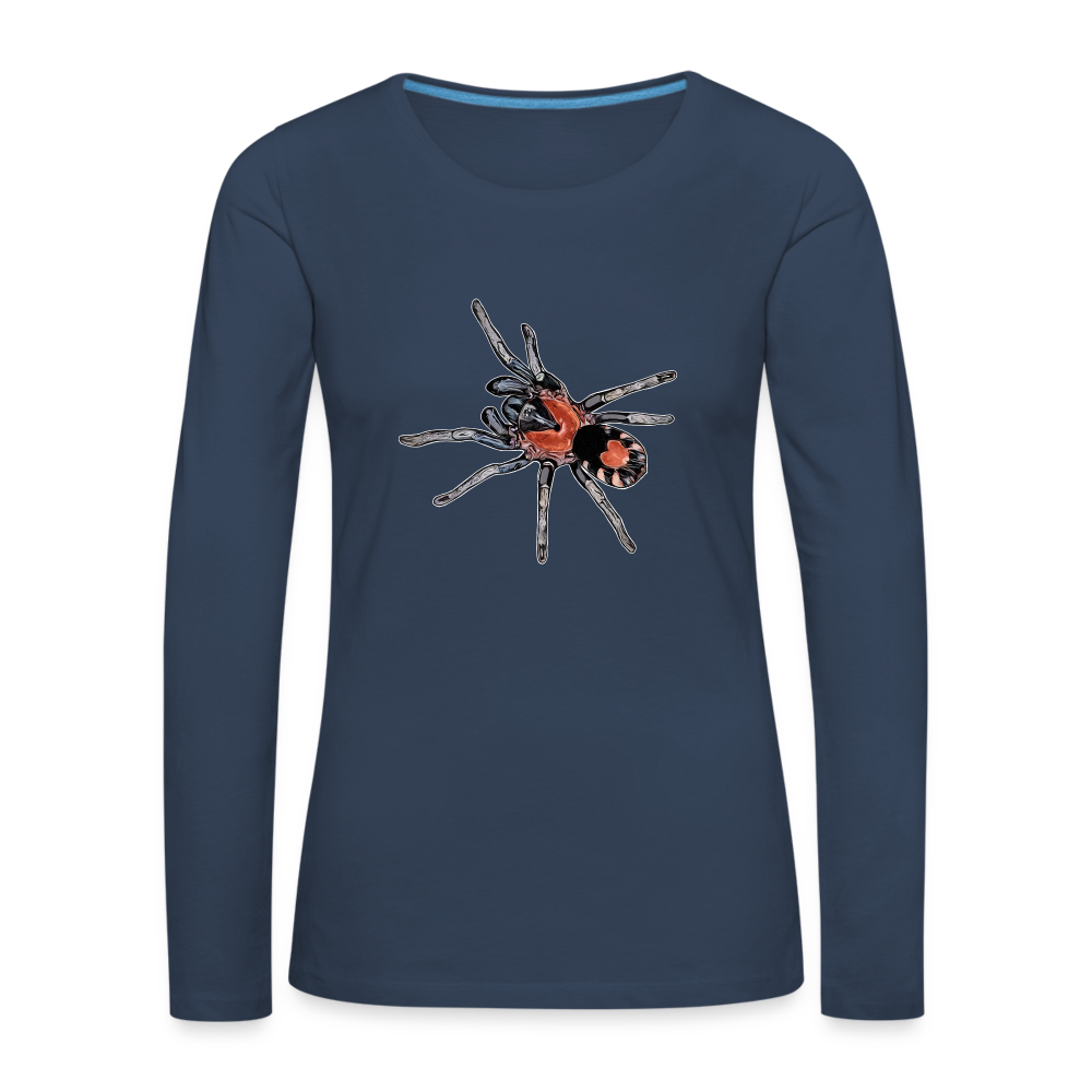 Frauen Longsleeve Cyriocosmus elegans - Navy
