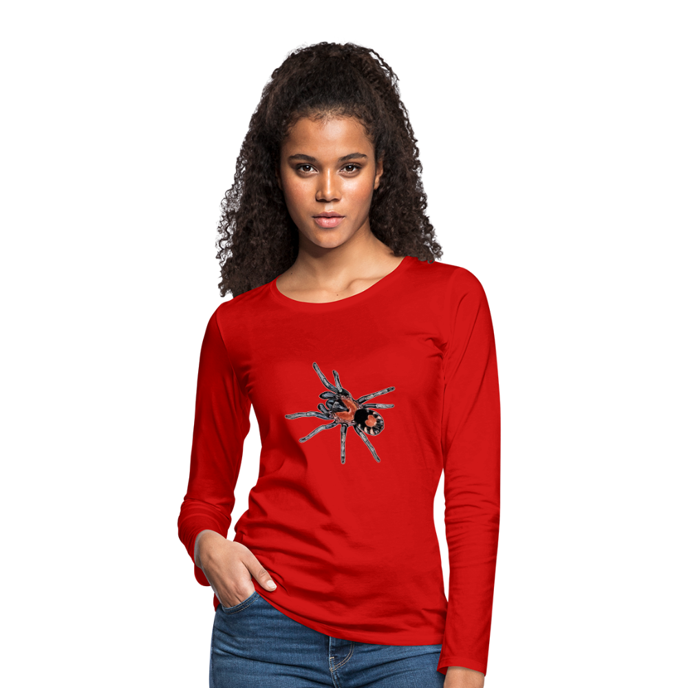 Frauen Longsleeve Cyriocosmus elegans - Rot