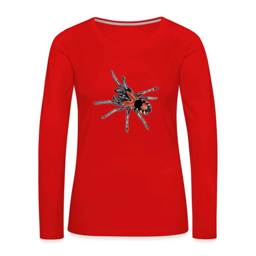 Frauen Longsleeve Cyriocosmus elegans - Rot