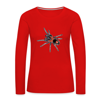 Frauen Longsleeve Cyriocosmus elegans - Rot