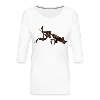 Frauen 3/4-Arm Shirt Phyllocrania paradoxa female 2 - weiß