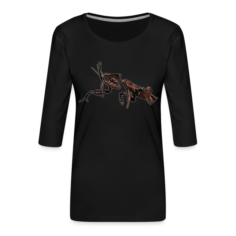 Frauen 3/4-Arm Shirt Phyllocrania paradoxa female 2 - Schwarz