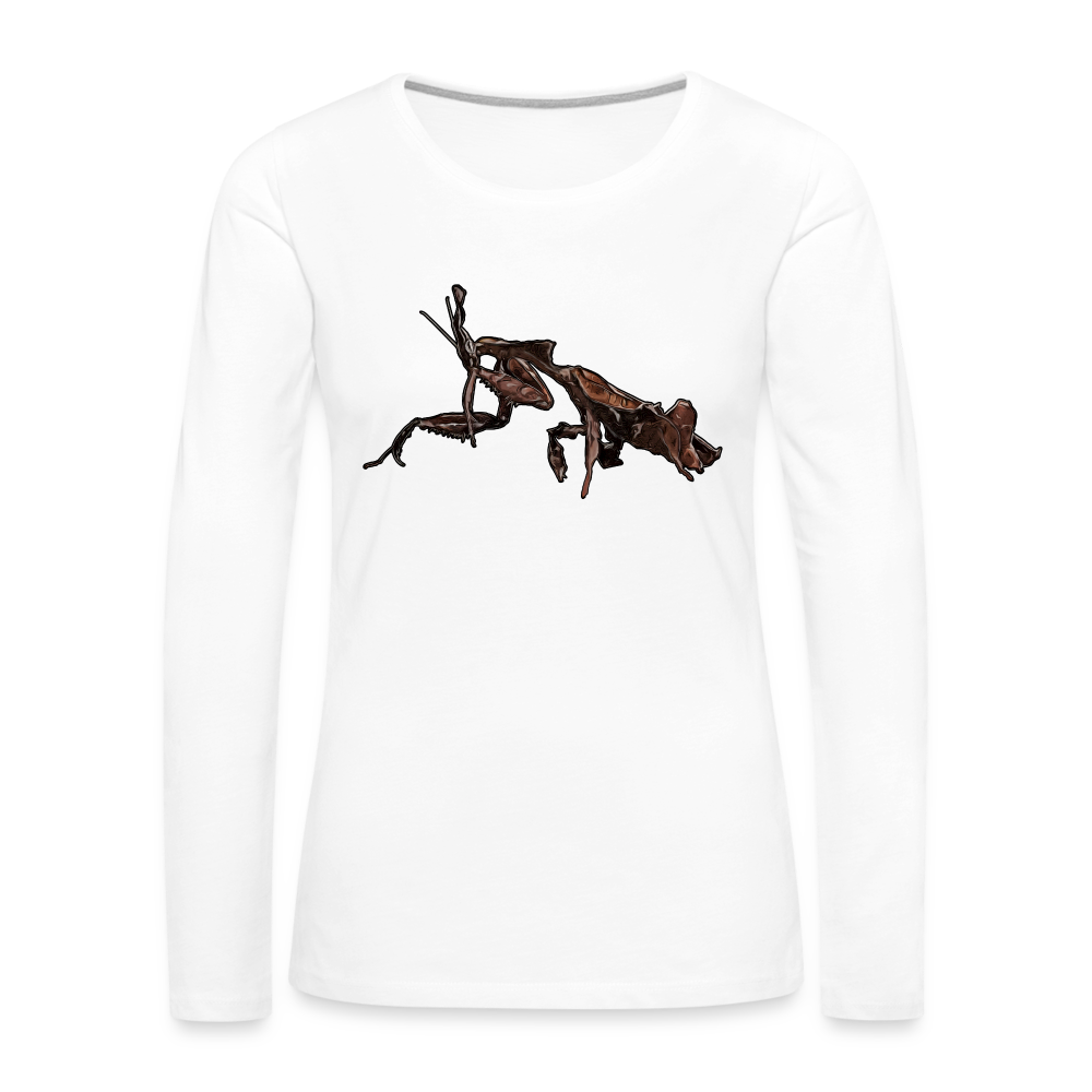 Frauen Longsleeve Phyllocrania paradoxa female 2 - weiß