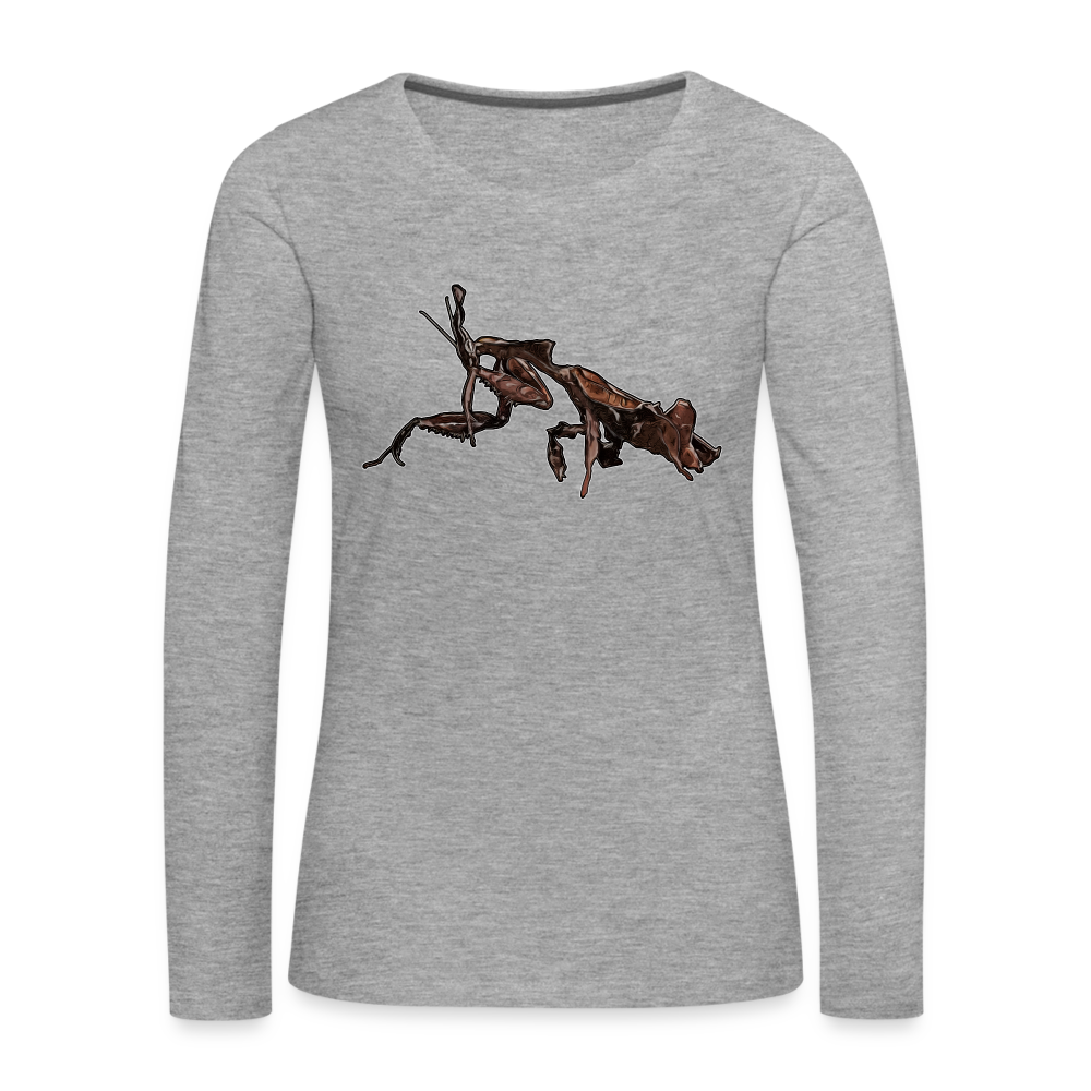 Frauen Longsleeve Phyllocrania paradoxa female 2 - Grau meliert