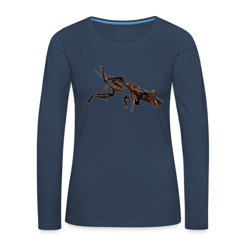 Frauen Longsleeve Phyllocrania paradoxa female 2 - Navy