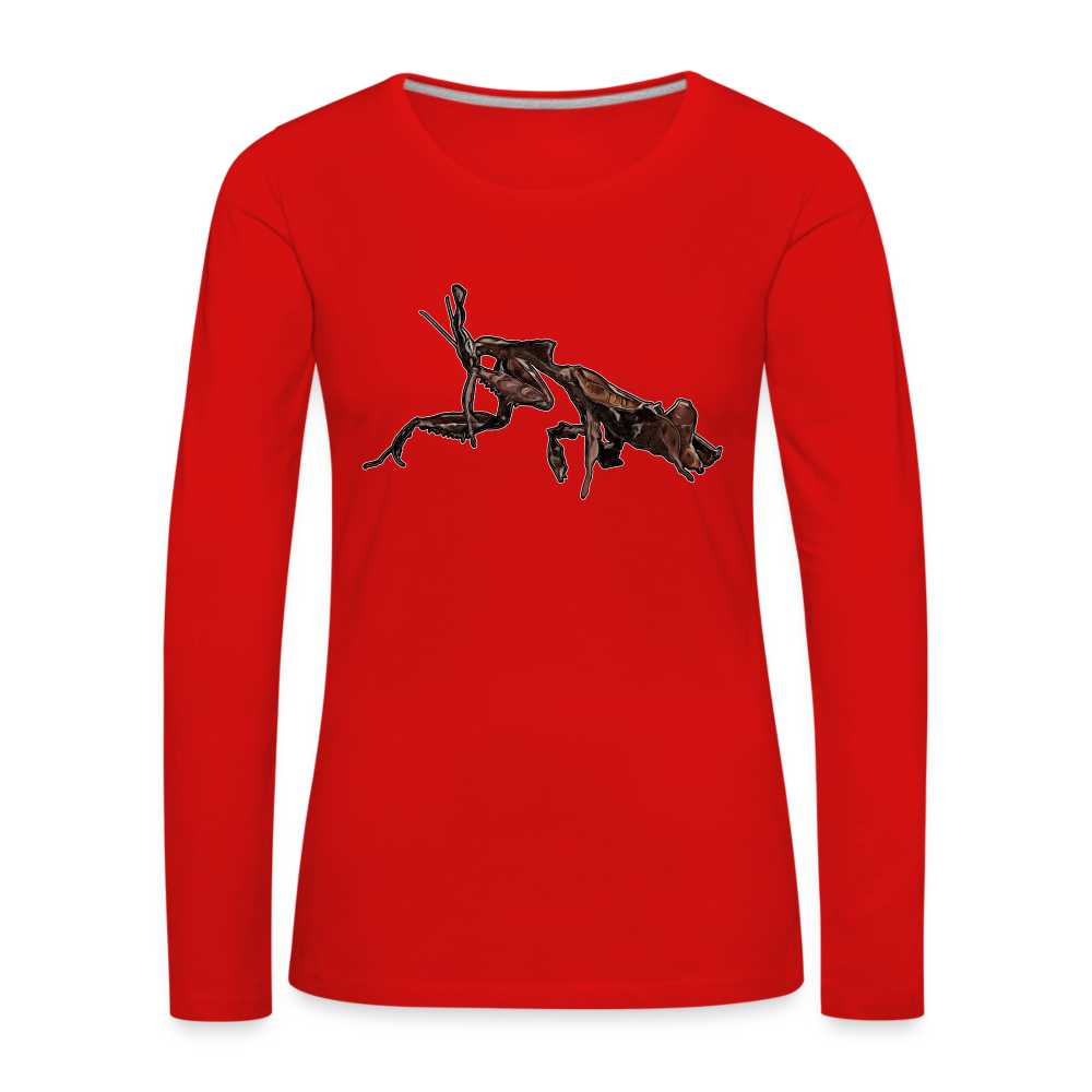 Frauen Longsleeve Phyllocrania paradoxa female 2 - Rot