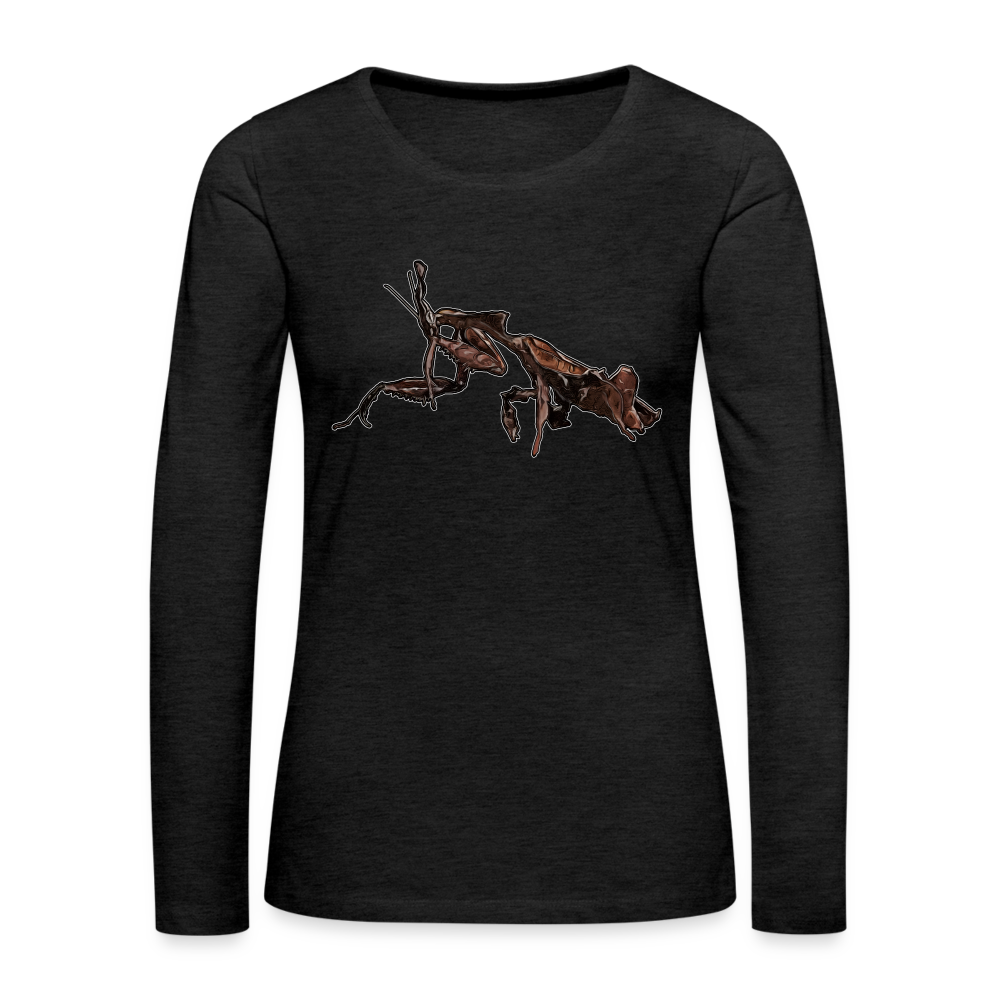 Frauen Longsleeve Phyllocrania paradoxa female 2 - Anthrazit