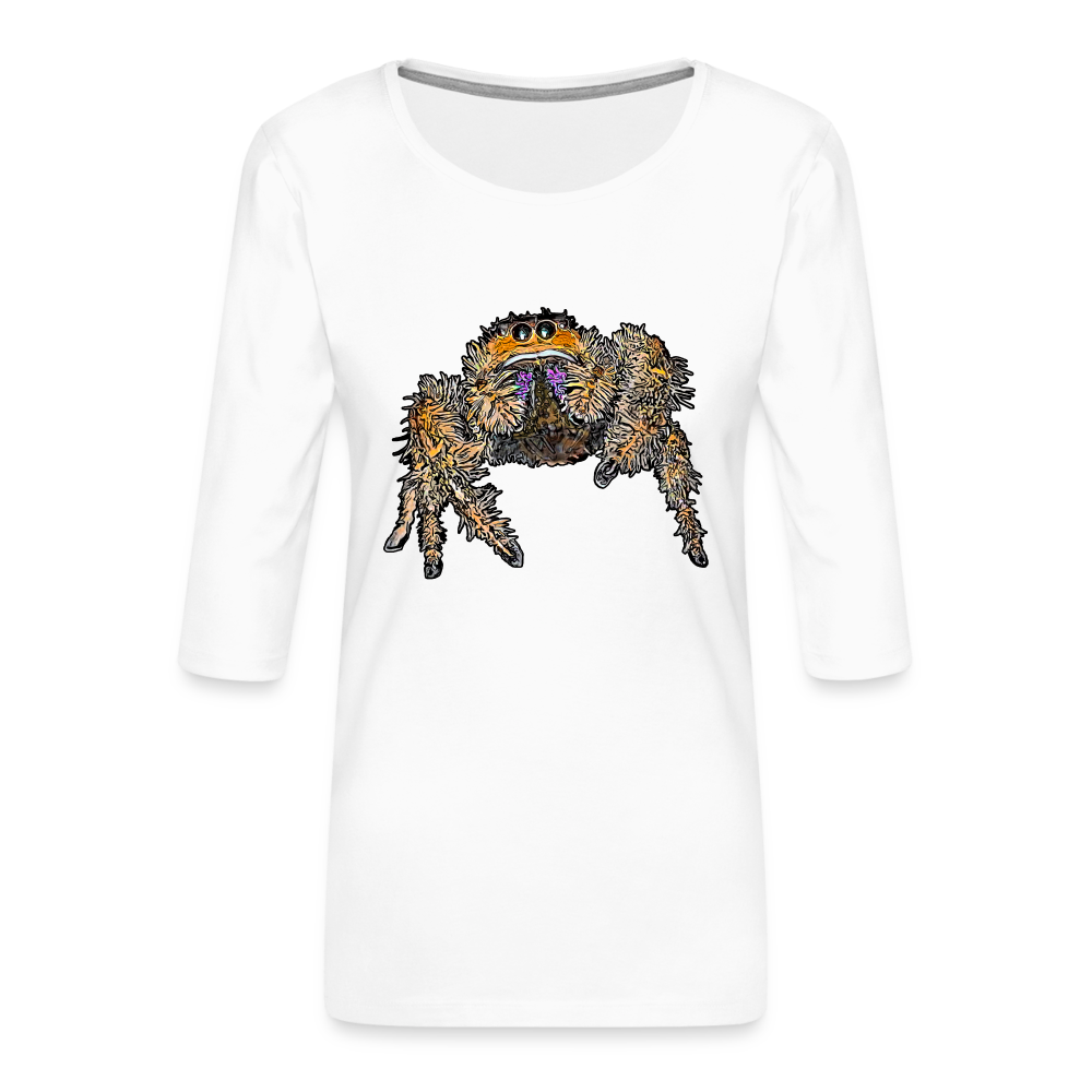 Frauen 3/4-Arm Shirt Phidippus regius Everglades female - weiß