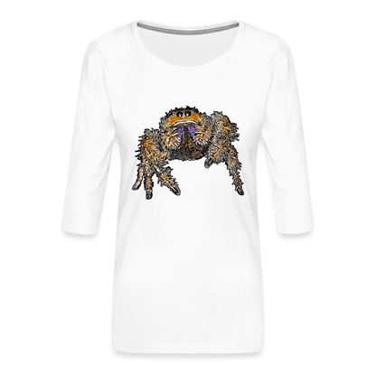 Frauen 3/4-Arm Shirt Phidippus regius Everglades female - weiß