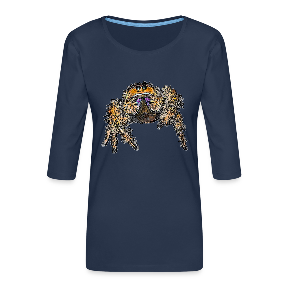 Frauen 3/4-Arm Shirt Phidippus regius Everglades female - Navy