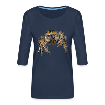 Frauen 3/4-Arm Shirt Phidippus regius Everglades female - Navy