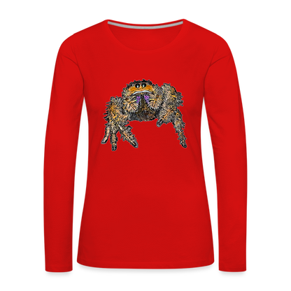 Frauen Longsleeve Phidippus regius Everglades female - Rot