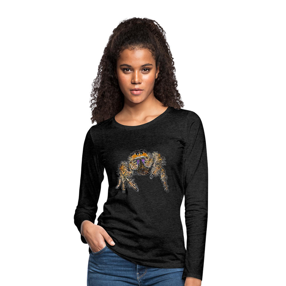 Frauen Longsleeve Phidippus regius Everglades female - Anthrazit