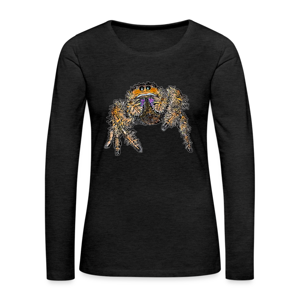 Frauen Longsleeve Phidippus regius Everglades female - Anthrazit