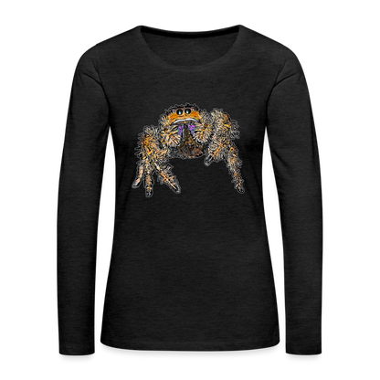 Frauen Longsleeve Phidippus regius Everglades female - Anthrazit