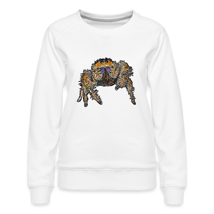 Frauen Pullover Phidippus regius Everglades female - weiß