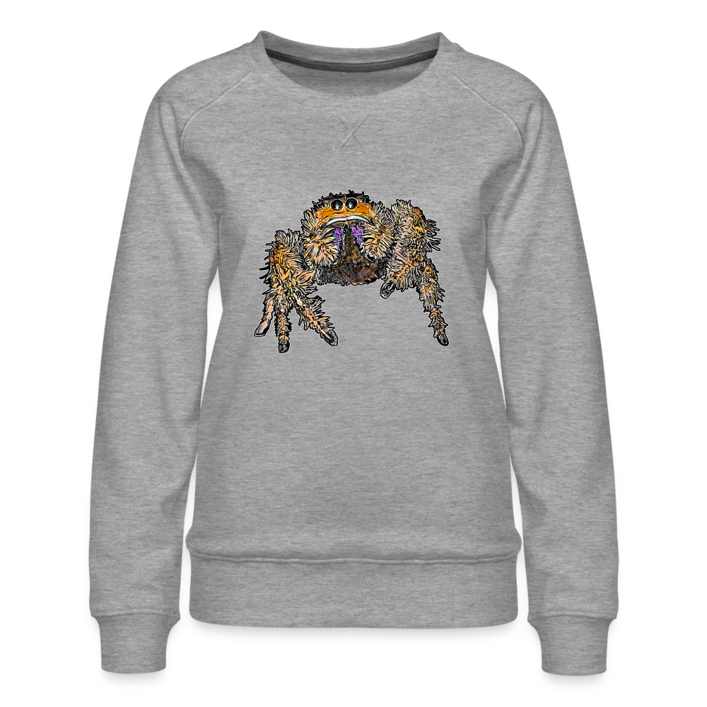 Frauen Pullover Phidippus regius Everglades female - Grau meliert