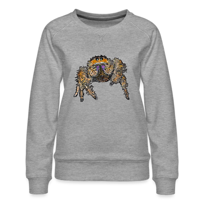 Frauen Pullover Phidippus regius Everglades female - Grau meliert