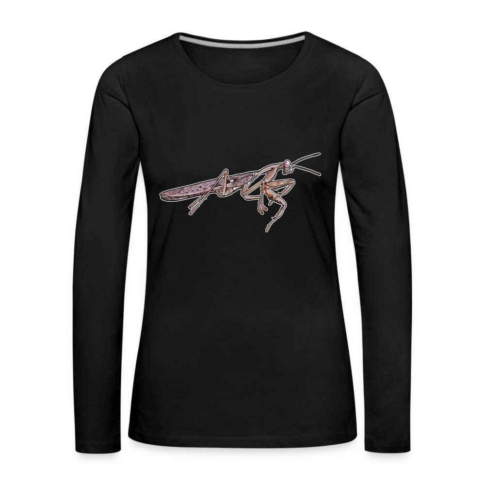 Frauen Longsleeve Rhombodera kirbyi male - Schwarz