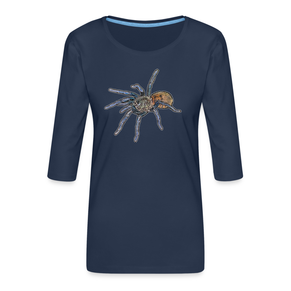 Frauen 3/4-Arm Shirt Chromatopelma cyaneopubescens - Navy