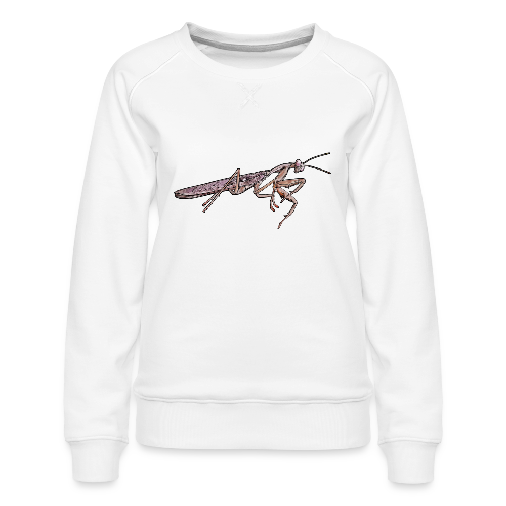 Frauen Pullover Rhombodera kirbyi male - weiß