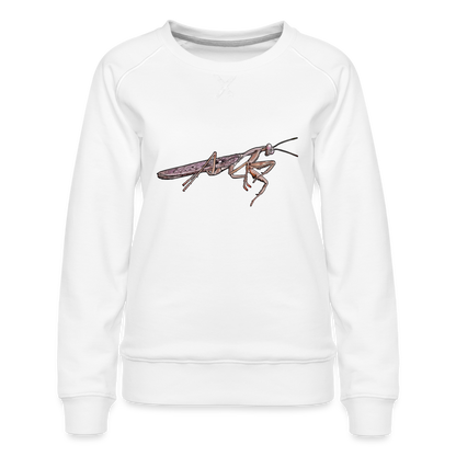 Frauen Pullover Rhombodera kirbyi male - weiß