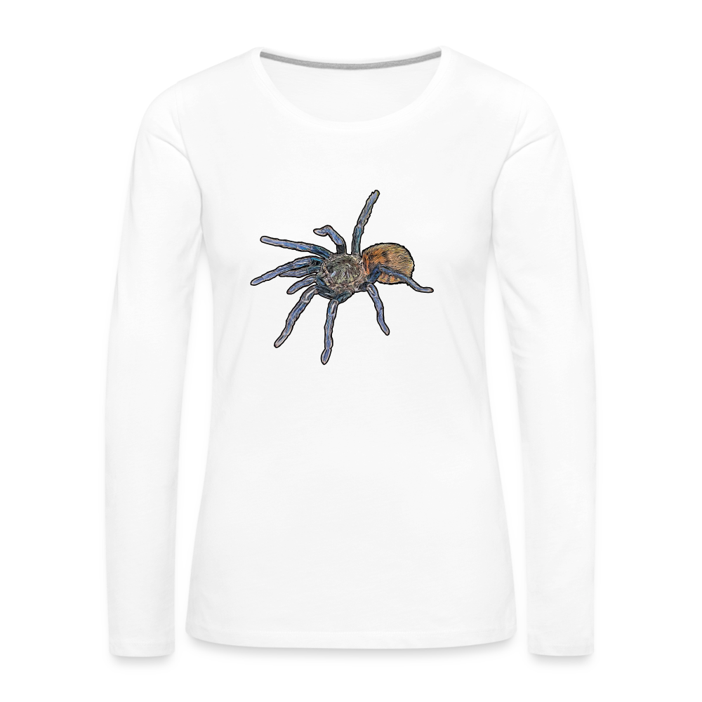 Frauen Longsleeve Chromatopelma cyaneopubescens - weiß