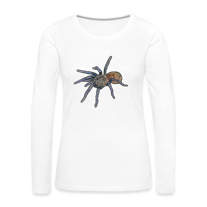 Frauen Longsleeve Chromatopelma cyaneopubescens - weiß