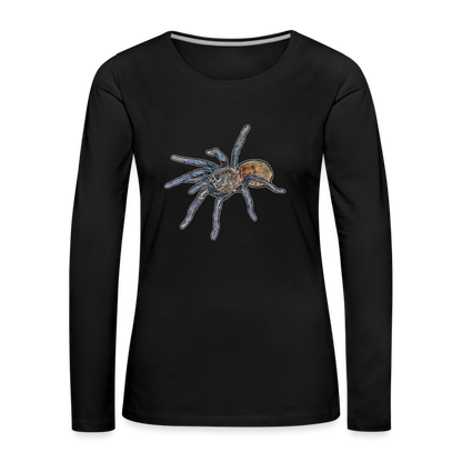 Frauen Longsleeve Chromatopelma cyaneopubescens - Schwarz