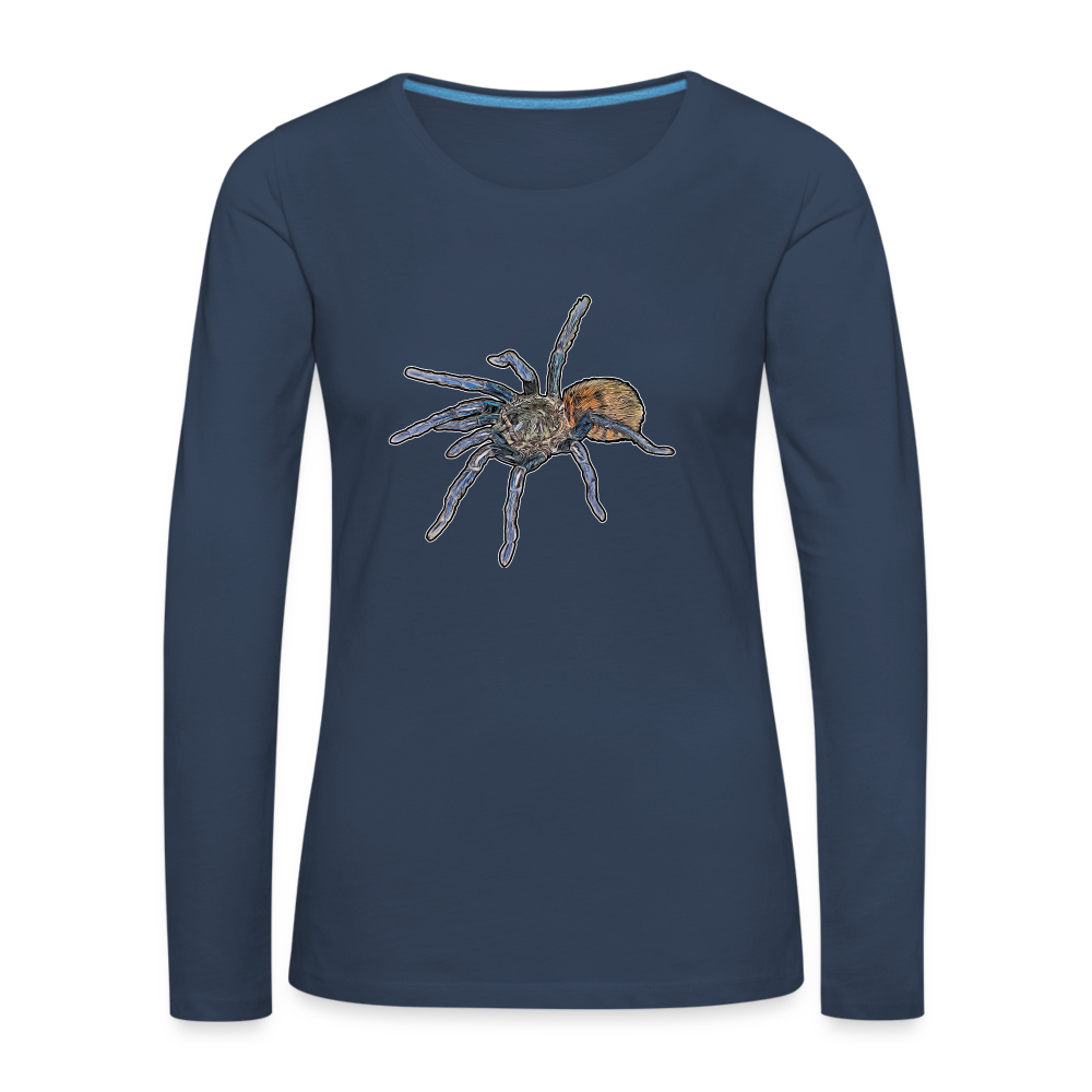 Frauen Longsleeve Chromatopelma cyaneopubescens - Navy