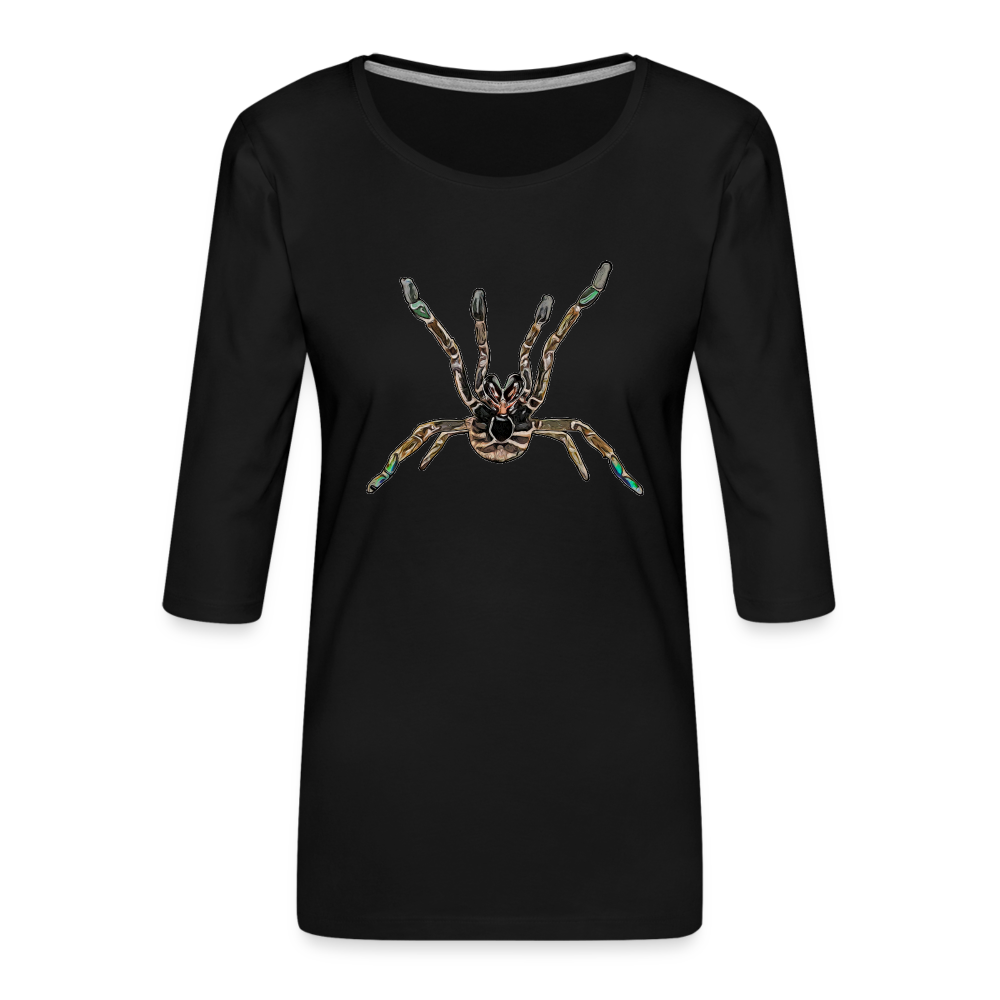 Frauen 3/4-Arm Shirt Pterinochilus murinus tcf - Schwarz