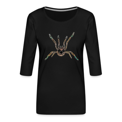 Frauen 3/4-Arm Shirt Pterinochilus murinus tcf - Schwarz